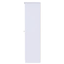 Lisbon  Ready Assembled Wardrobe With Triple Door Featuring Mirror - White Gloss & White
