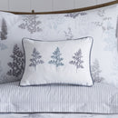 D & D Linden Fern Filled Cushion in Grey