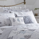 D & D Linden Fern Filled Cushion in Grey