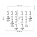 Acle Crystal Light with  1 Light  Chrome