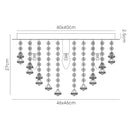 Acle Crystal Light with 5 Lights Polished Chrome