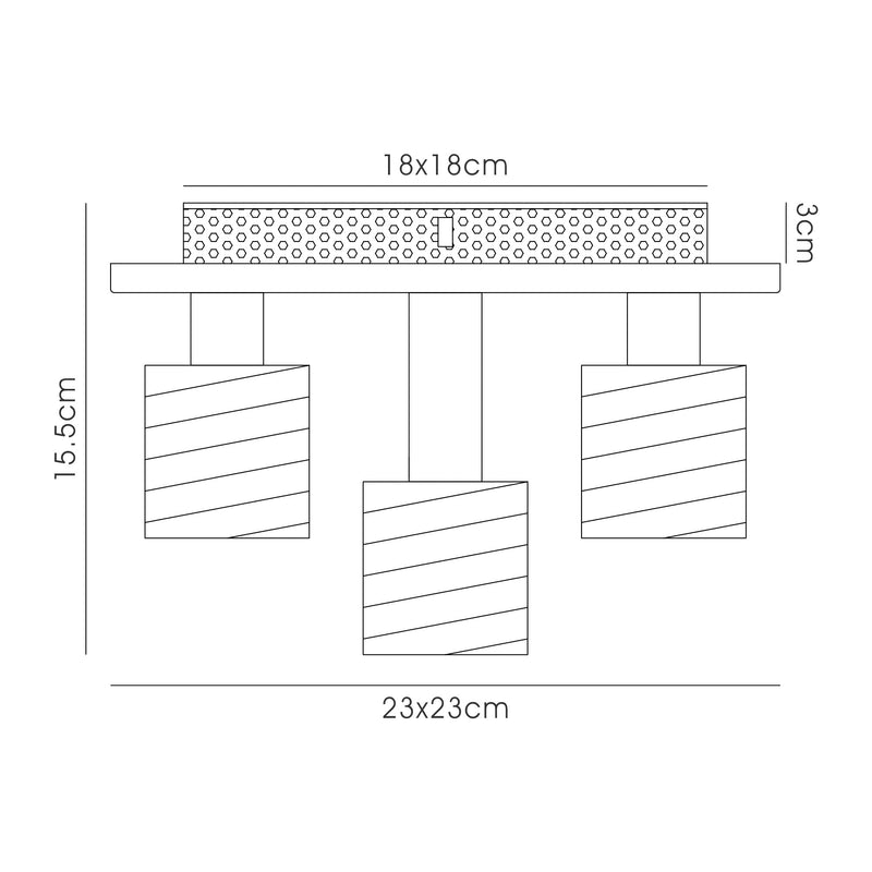 Accrington Ceiling Light with 5 Lights Satin Nickel