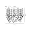 Acle Crystal Wall Lamp 1 Light Antique Brass