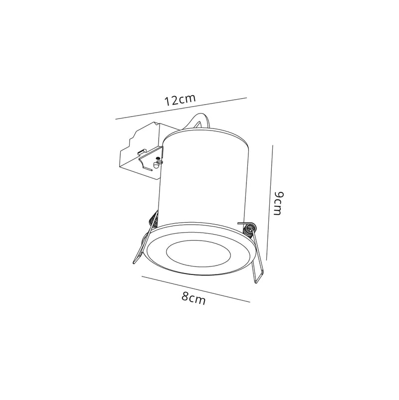 Ainsdale Downlight with 1 Light White
