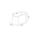 Ambleside Oval Wall Lamp 1 Light White Paintable