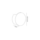 Ambleside Round Wall Lamp with 1 Light -White Paintable