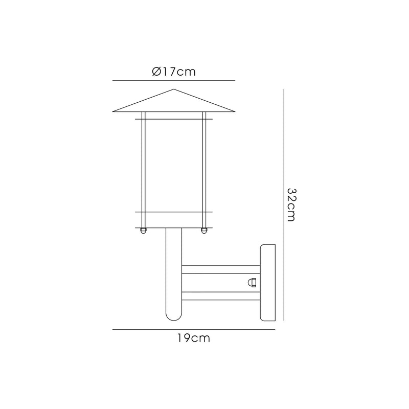Darwen Wall Light 1 Light Black