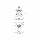 Addlestone  Light Holder with 3 Lights White