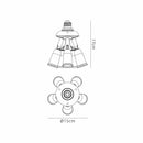 Addlestone Lamp Holder with 5 Lights White