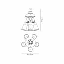 Addlestone Lamp Holder with 5 Lights White