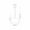 Bayswater Pendant Light with 1 Light Chrome & Silver