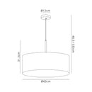 Bayswater Pendant Light with 5 Lights Antique Brass & Gold