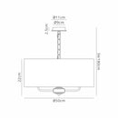 Banham Pendant Light with 3 Lights Antique Brass & Gold