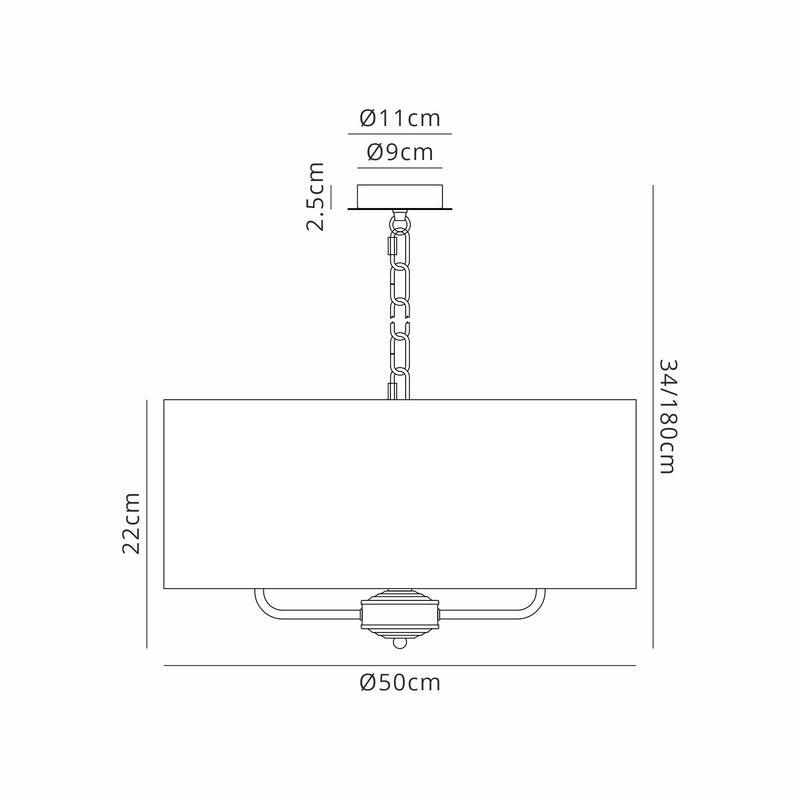Banham Pendant Light with 3 Lights Nickel & Silver