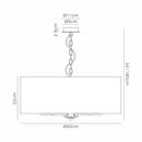 Banham Pendant Light with 5 lights Gold  & White