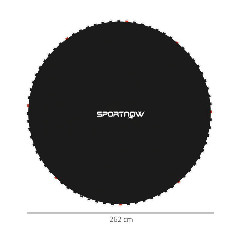 SPORTNOW Trampoline Mat with 54 V-Hooks, for 10ft Trampoline, Black