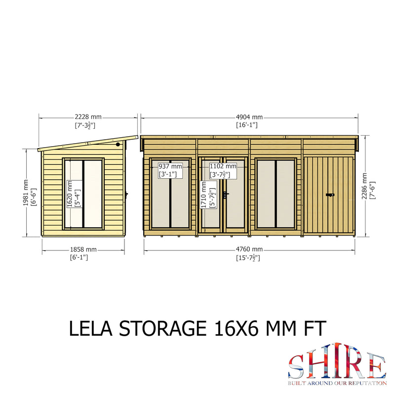 Lela Summerhouse With Storage