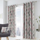Fusion Lennox Eyelet Curtains in Blush