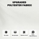 Outsunny 7-Piece Patio Furniture Cushions Water-Repellent 60x60cm, Cream