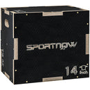 SPORTNOW Pylometric Jump Box, Wooden Pylo Box For Home Gym