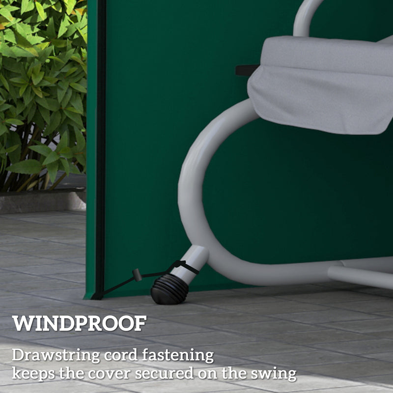 Outsunny 3 Seater Garden Swing Cover, Windproof and Anti-UV