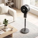 HOMCOM 20 DB Standing Fan For Bedroom, Pedestal Fan With Oscillating