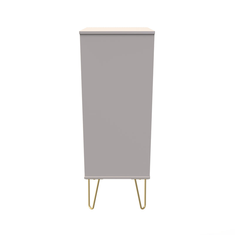 Breda Ready Assembled 5 Drawer Tallboy in Kashmir Matt