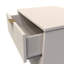 Breda Ready Assembled 2 Drawer Bedside Cabinet in Kashmir Matt