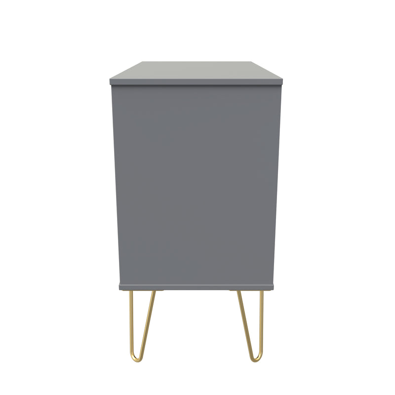 Breda Ready Assembled 3 Drawer Chest in Dusk Grey