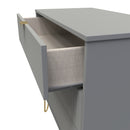 Breda Ready Assembled 3 Drawer Chest in Dusk Grey