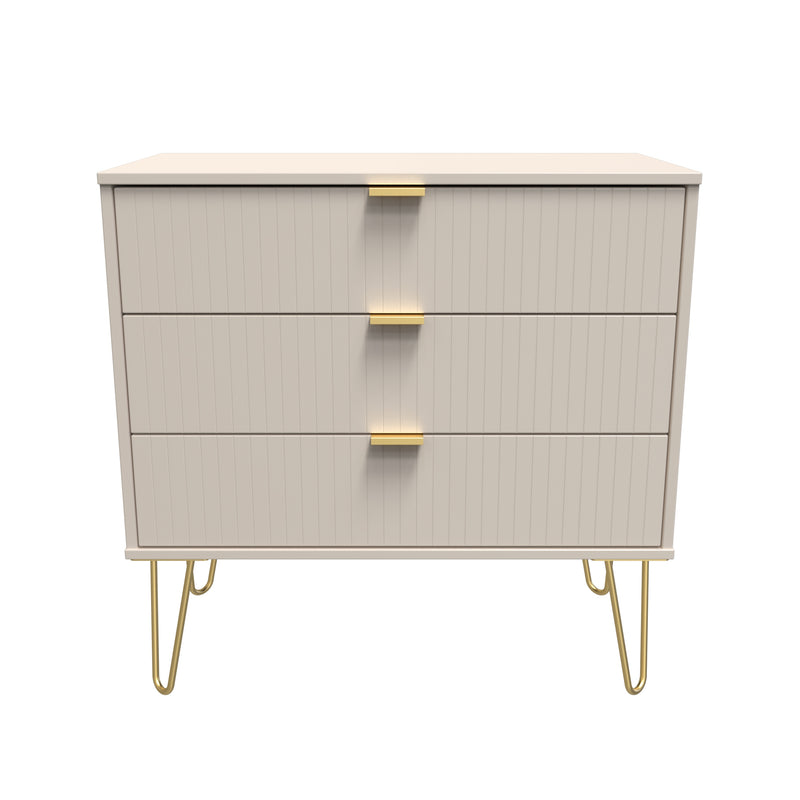 Breda Ready Assembled 3 Drawer Chest in Kashmir Matt