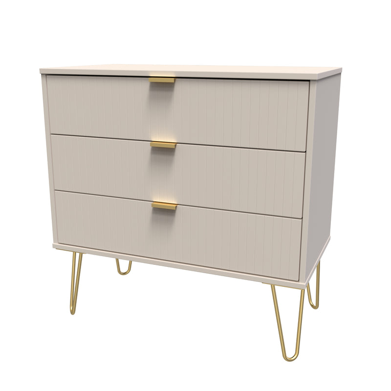 Breda Ready Assembled 3 Drawer Chest in Kashmir Matt