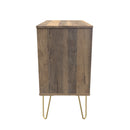 Breda Ready Assembled 3 Drawer Chest in White Matt & Vintage Oak