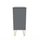 Breda Ready Assembled 4 Drawer Chest in Dusk Grey