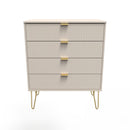 Breda Ready Assembled 4 Drawer Chest in Kashmir Matt