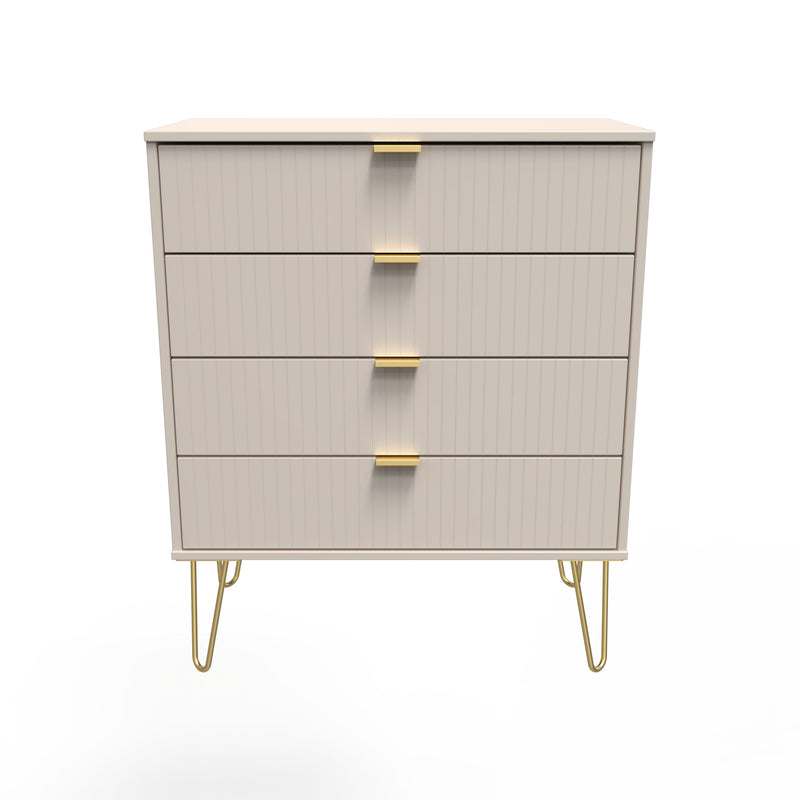 Breda Ready Assembled 4 Drawer Chest in Kashmir Matt