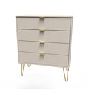 Breda Ready Assembled 4 Drawer Chest in Kashmir Matt