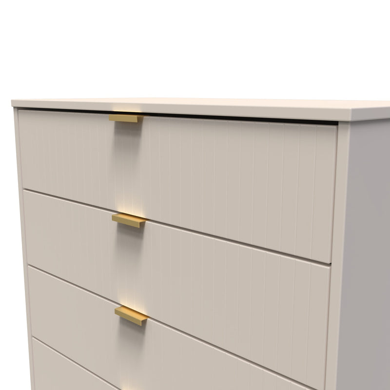 Breda Ready Assembled 4 Drawer Chest in Kashmir Matt