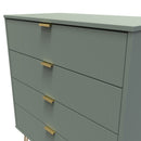 Breda Ready Assembled 4 Drawer Chest in Reed Green