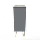 Breda Ready Assembled 5 Drawer Chest in Dusk Grey