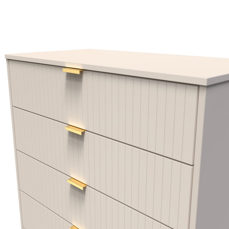 Breda Ready Assembled 5 Drawer Chest in Kashmir Matt