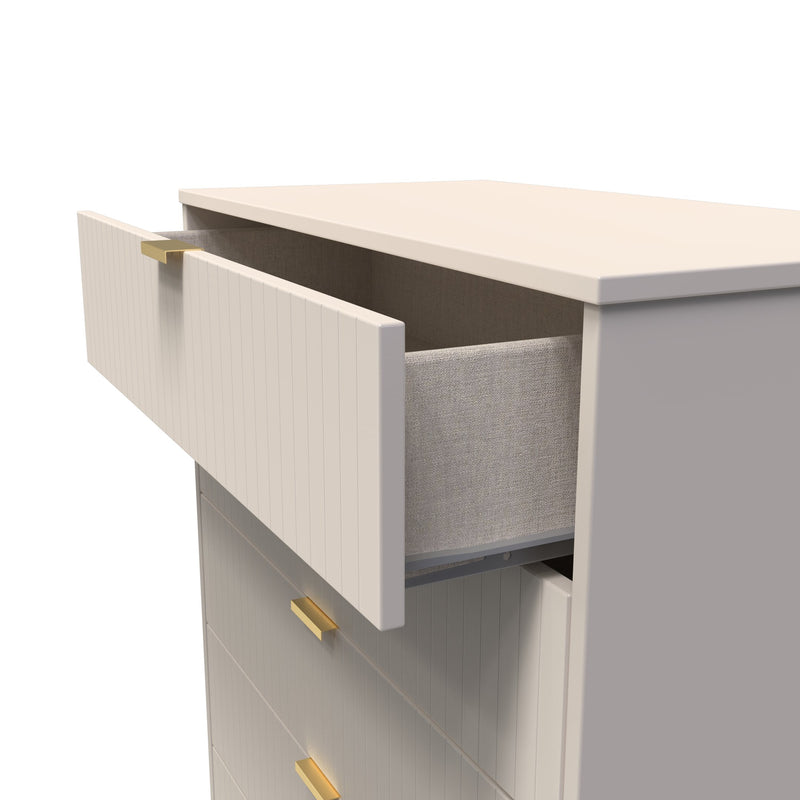 Breda Ready Assembled 5 Drawer Chest in Kashmir Matt