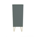 Breda Ready Assembled 5 Drawer Chest in Reed Green