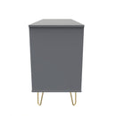 Breda Ready Assembled 6 Drawer Wide Chest in Dusk Grey