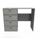 Breda Ready Assembled 4 Drawer Vanity in Dusk Grey