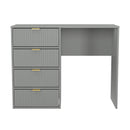 Breda Ready Assembled 4 Drawer Vanity in Dusk Grey