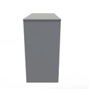 Breda Ready Assembled 4 Drawer Vanity in Dusk Grey