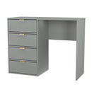 Breda Ready Assembled 4 Drawer Vanity in Dusk Grey