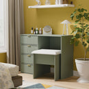Breda Ready Assembled 4 Drawer Vanity in Reed Green