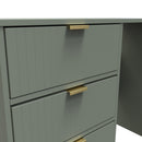 Breda Ready Assembled 4 Drawer Vanity in Reed Green